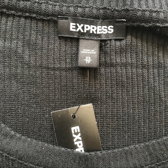 Express Soft Ribbed Lounge Top - Picture 3 of 5